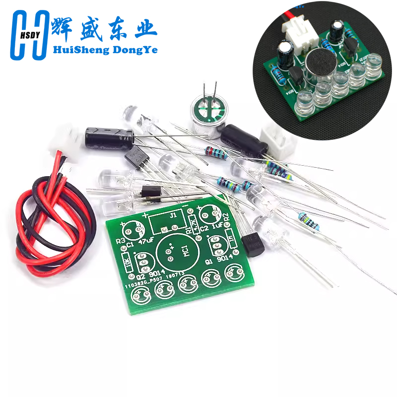 Diy Electronics Learning Kit - 3V-5.5V Lampada di controllo ad attivazione