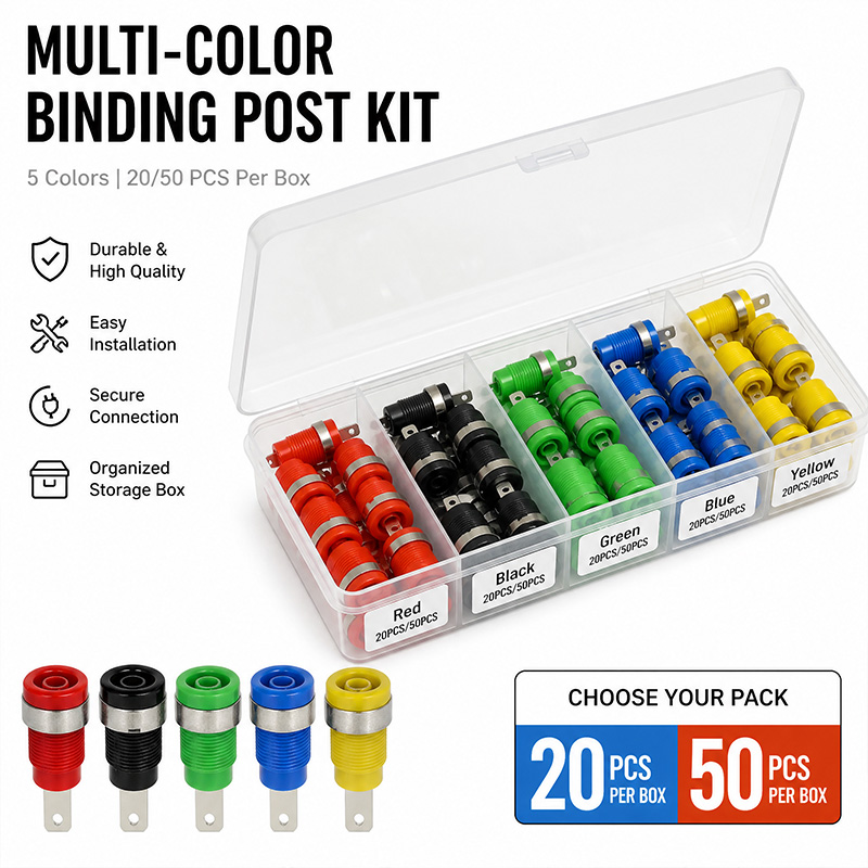 Diy Audio Electronics Kit - Kit di Connettori Multicolore 20/50 Pezzi,