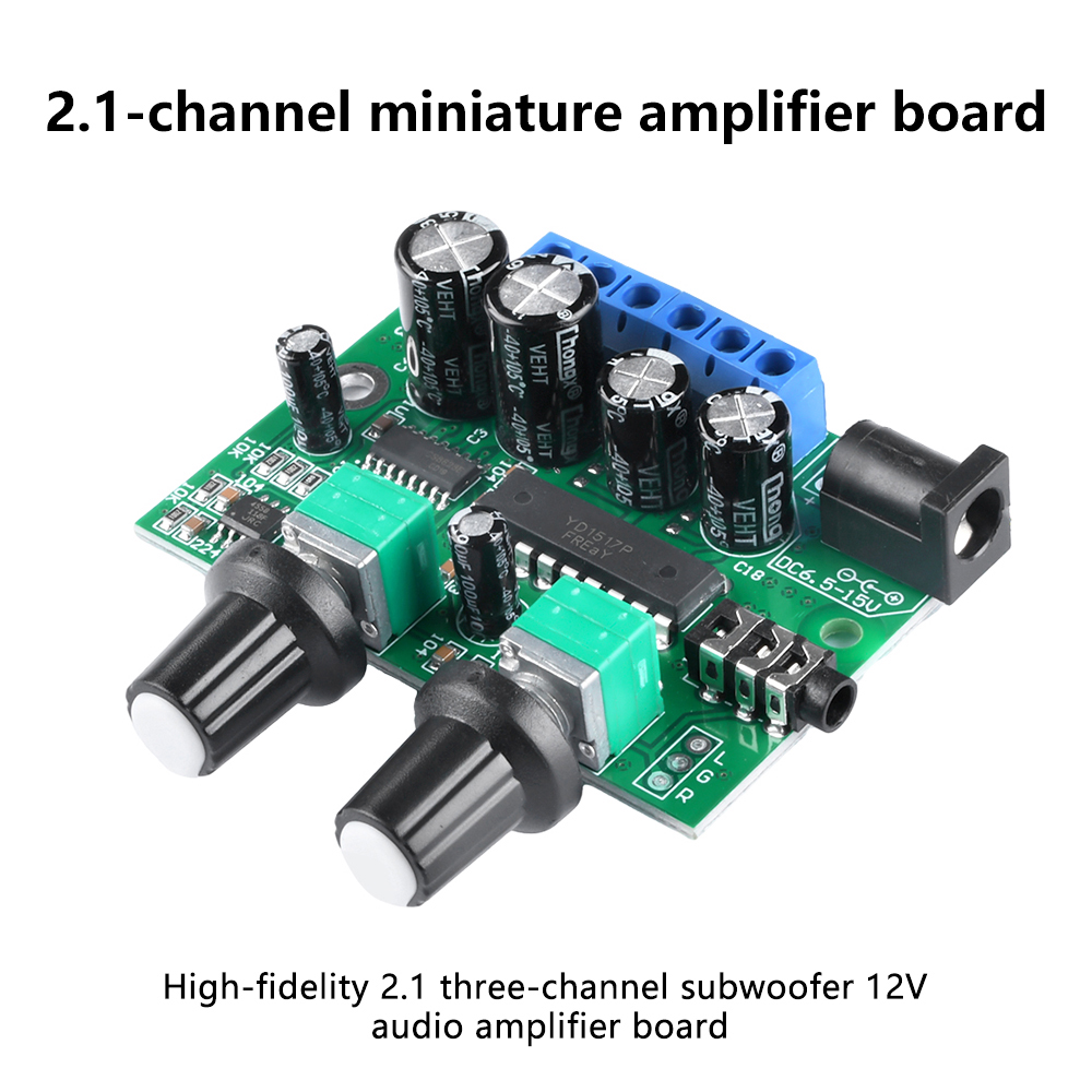Diy Audio Electronics Kit - Scheda Amplificatore Mini Subwoofer 2.1 Canali