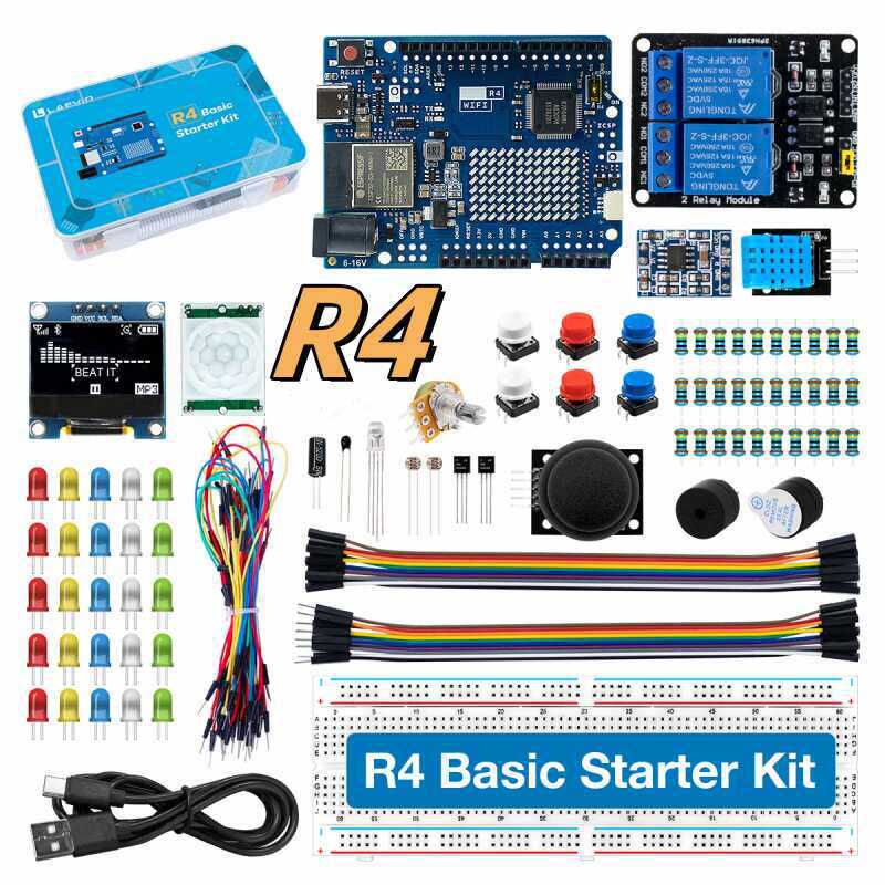 Diy Electronics Project Kit - Kit di sviluppo UNO R4 compatibile