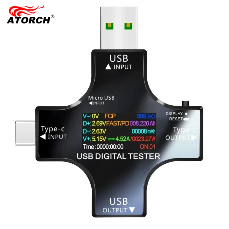 Logic Analyzer Usb - Tester USB DC Tipo-C PD Voltmetro