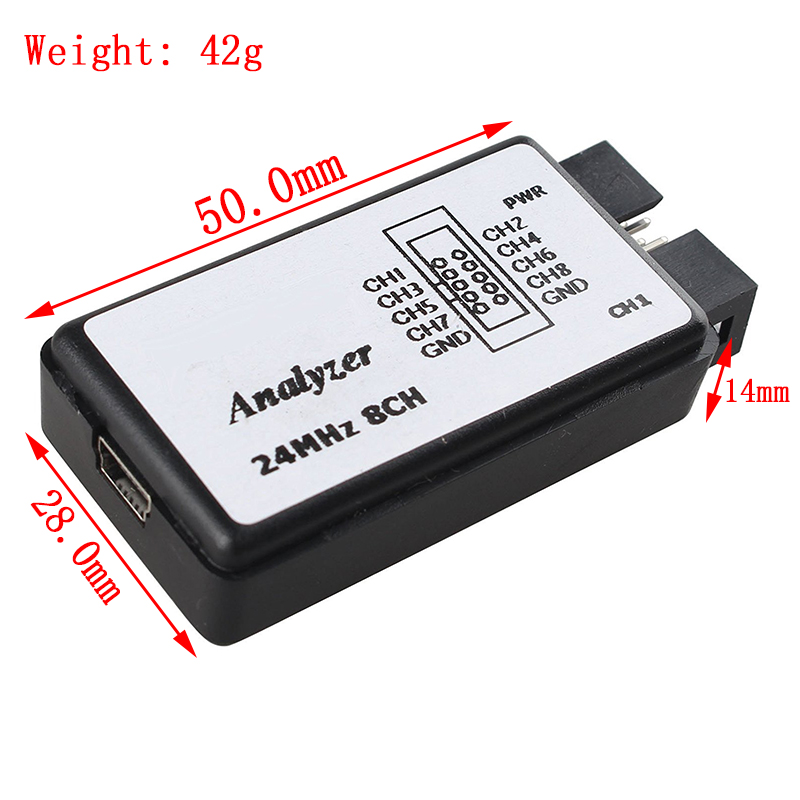 Analizzatore logico USB 24MHz  - Logic Analyzer Usb recensione e prezzo