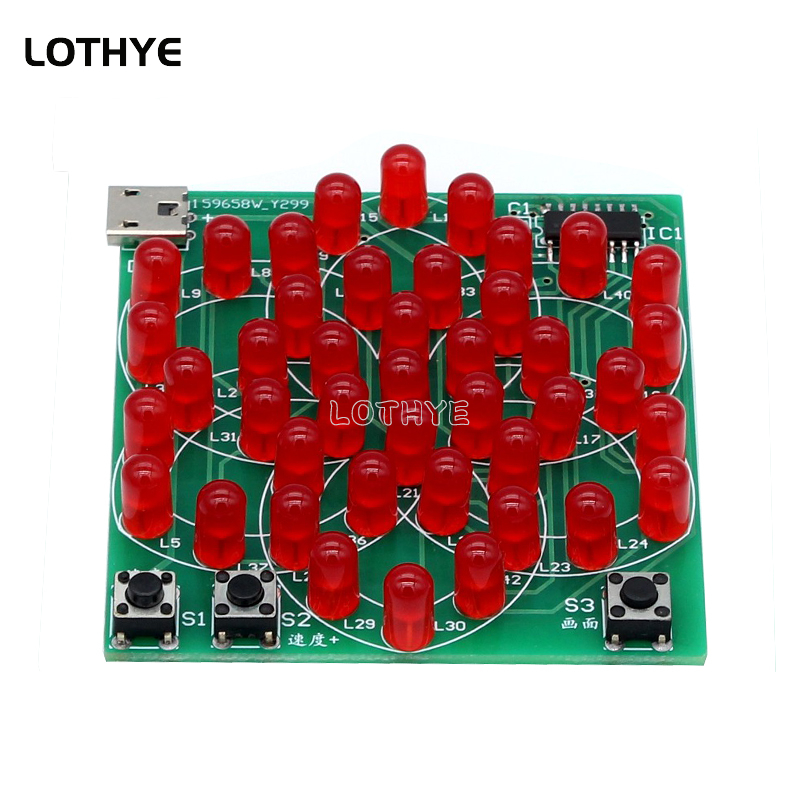 43 LED Multi Style Pattern mul - Diy Electronics Project Kit recensione e prezzo
