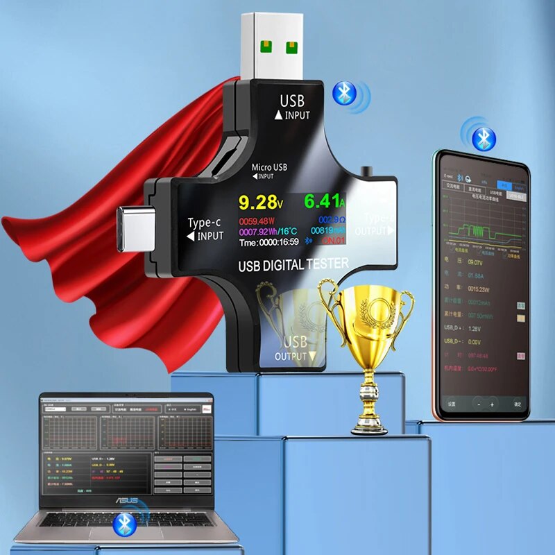 Tester USB DC Tipo-C PD Voltme - Logic Analyzer Usb recensione e prezzo