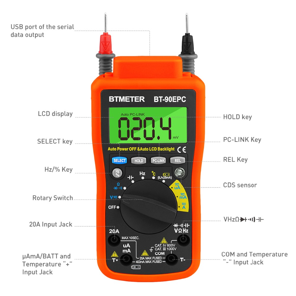 BT-90EPC multimetro digitale g - Logic Analyzer Usb recensione e prezzo