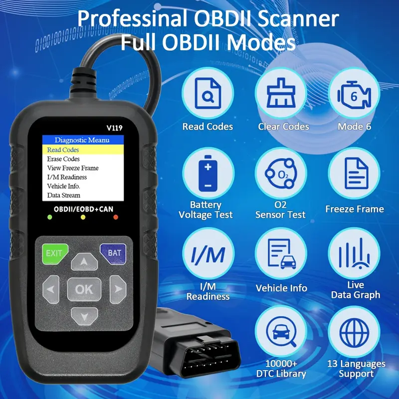 Scanner OBD2 V119, lettore di  - Logic Analyzer Usb recensione e prezzo